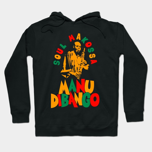 Manu Dibango - Soul Makossa: Funk Icon Tribute Design for T-Shirts Hoodie by Boogosh